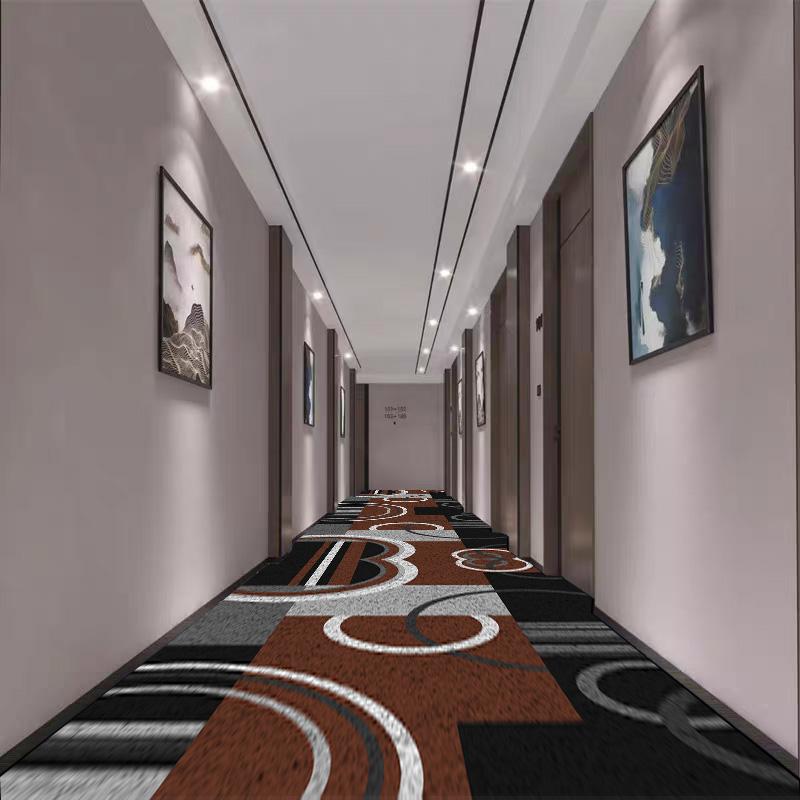 Nordic Geometric Style Long Corridor Carpet Luxury Hallway Area Rugs Non-slip Stair Floor Mat Aisle Carpet Runner Customizable