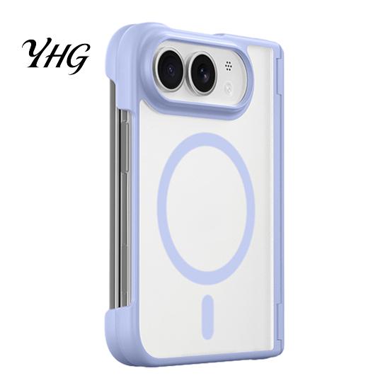 Magnetic Phone Case for iPhone-Duo, Shockproof Folding Cellphone Hard PC Cover Protective Cover, Professional Mobile Shell, Accessories Waterproof