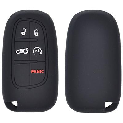 Dla Jeep Grand Cherokee Compass Dodge Charger Chrysler 200 300 300C obudowa pilota z pilotem Case Protect breloczek silikonowe części samochodowe