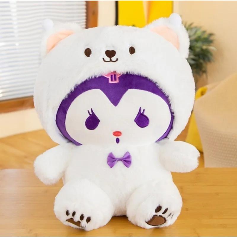 Sanrio Plush Toy Kawaii Cute Room Decor Jade Dog Kuromi Dressing Doll Doll Plush Toy Stuffed Animal Patung Dolls Birthday Gifts