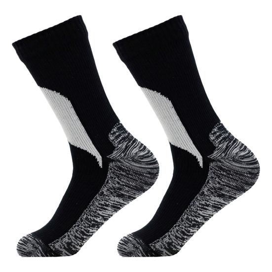 1 Pair Waterproof Socks Elastic Breathable Mid-Tube Soft Socks Foot Protection Windproof Winter Hiking Wading Riding Skiing Socks for Outdoor Sports