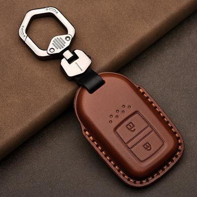 Leather Car Key Case Cover Shell for Honda Civic Accord Fit Hrv Crv Jazz City Protector