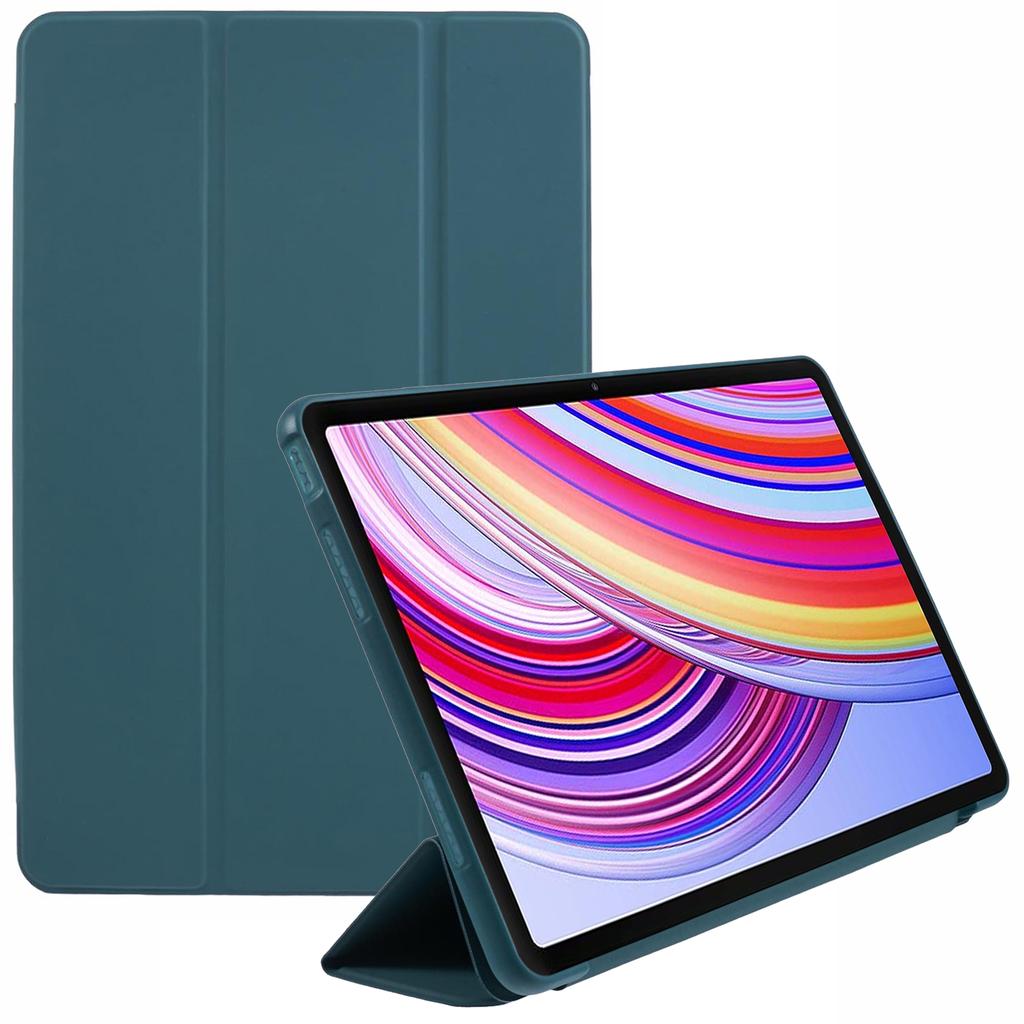 For Xiaomi Redmi Pad Pro/Redmi Pad Pro 5G/Poco Pad Case PU Leather+Silicone Tri-Fold Stand Pro/Poco Padtective Cover