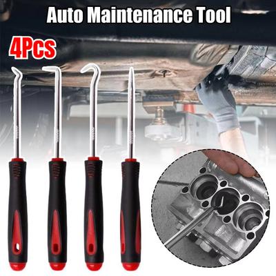 4pcs Car Auto Vehicle Oil Seal Screwdrivers Set O-Ring Seal Gasket Puller Remover Pick Hooks Repair Tools for Car