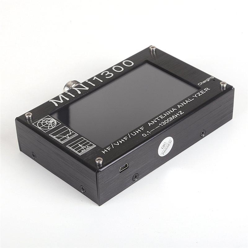 A25F-Mini1300 4.3 Inch /VHF/UHF Band 0.1 To 1300Mhz Vector Network Analyzer Miniature Antenna Spectrum Analyzer Signal Generat