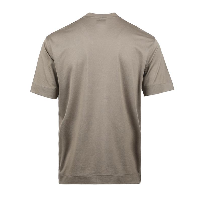 Emporio Armani Ss25 Tričko s krátkým rukávem a výšivkou s motivem orla Pánská trička Khaki EM001033-AF10017-M6116