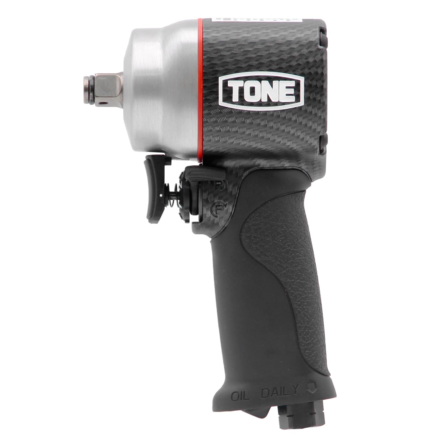 

TONE Air Impact Wrench Black Carbon (Short Type, Handle) AI4201CB, 12.7mm (1/2 ) Drive, 610N·m Right-Hand, 700N·m Left-Hand чорний