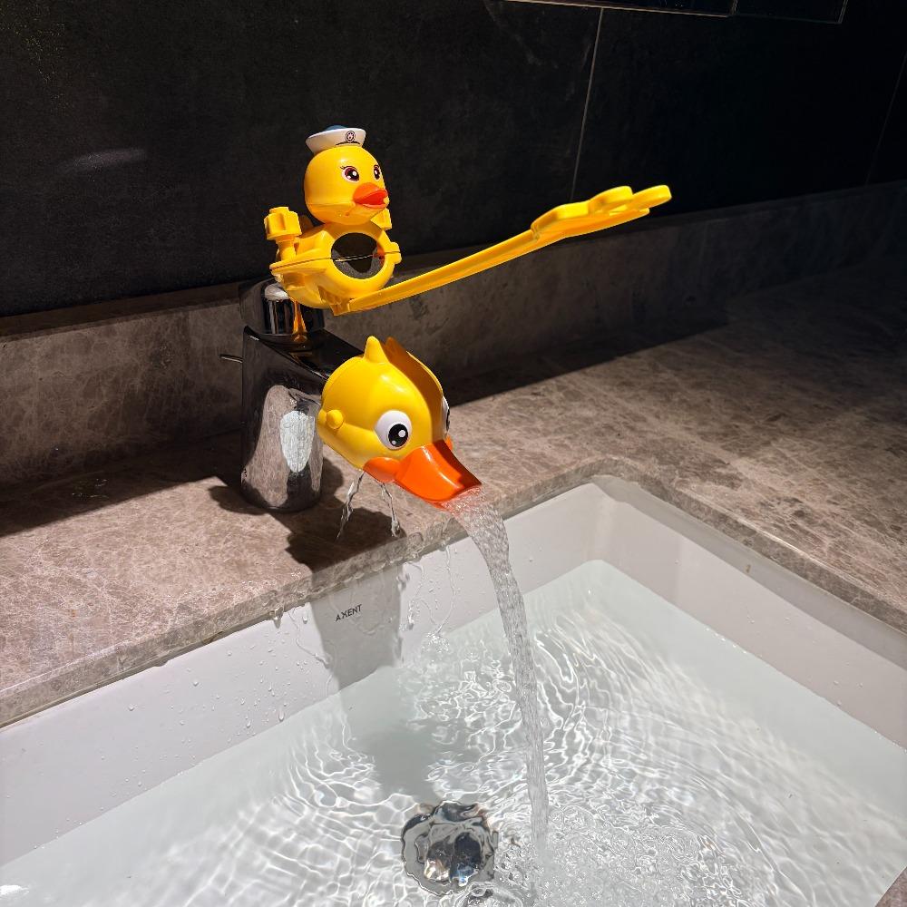 

Complete Set of Faucet Extenders for (2pcs Total) - Features a Cute Duck-Shaped Outlet Extender And a Switch Auxiliary Extender. Ideal for Small Hands жовтий