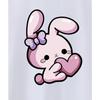 European Size Childrens Summer Short Sleeve Love Rabbit Print T-shirt