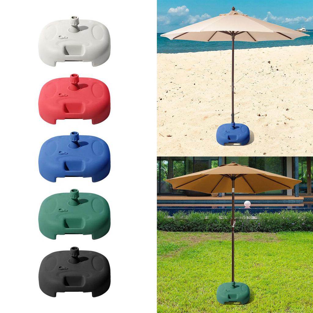 Patio Umbrella Base Refillable Windproof Pole Holder Water/Sand Filled Umbrella Weight for Outdoor Beach Poolside Patio Yard