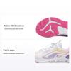 Li Ning Kids Running Shoes Comfortable Durable Casual Simple Kids Sneaker Standard-White Peach-Blossom-Pink Light-Iris-Purple YKFU096-2