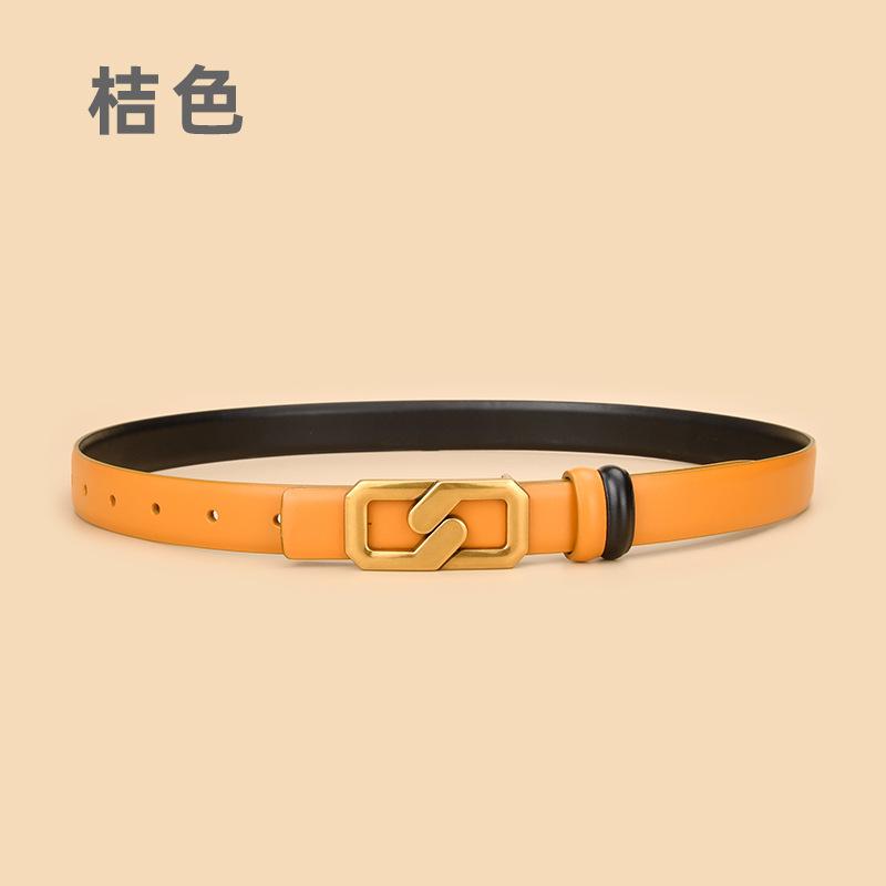 Women'S Leather Belt Wide Jeans With Decorative Waist Seal Dress Women'S Belt Belt Goods