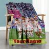 Rb Leipzig Personalized Text Blanket Gift Customizable Blanket Soft Warm Cozy Perfect For Living Room Livingroom Sofa Picnics Four Seasons Multipurpos