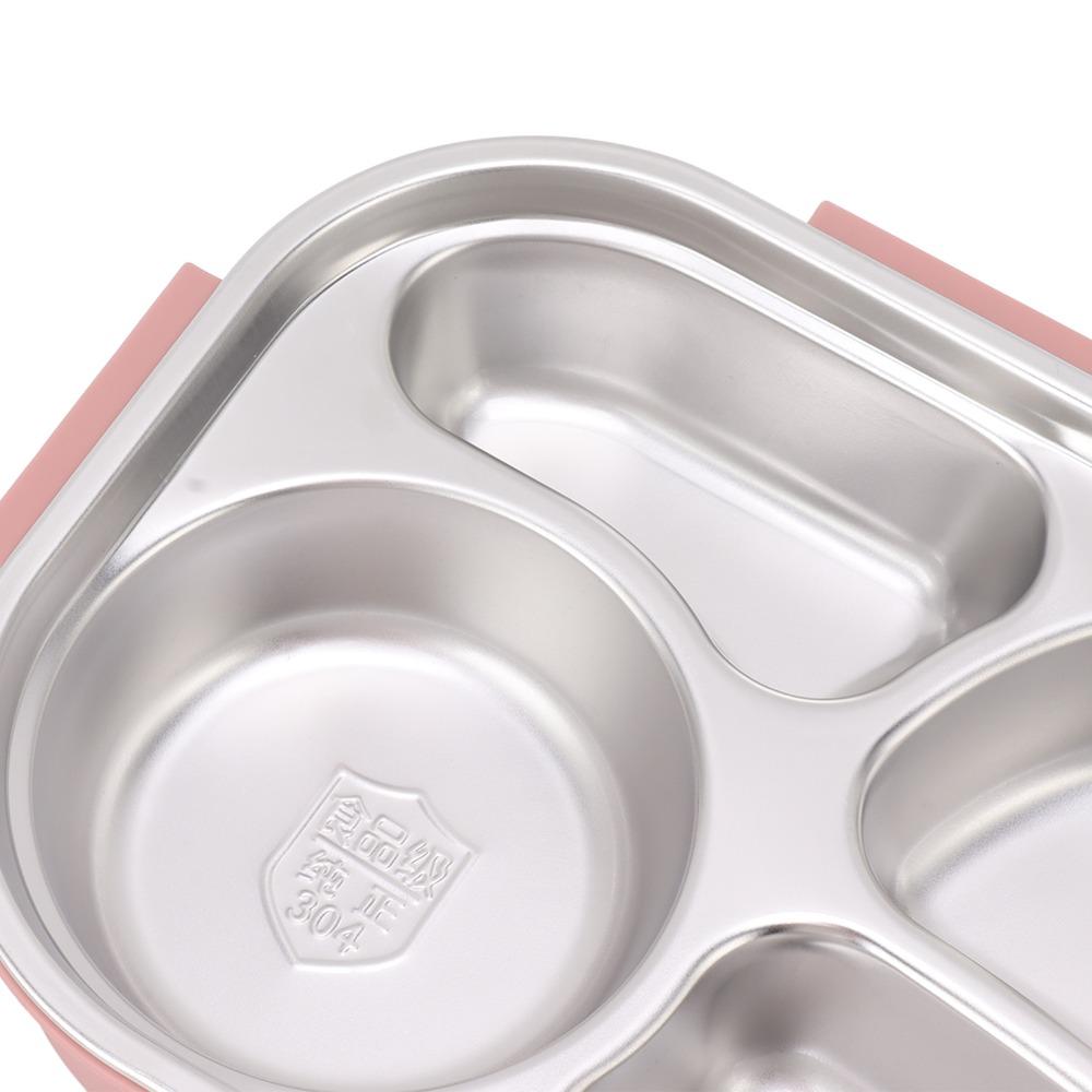 1200ml Lunch Storage Container 304 Stainless Steel Food Container Compartment Lunch Box  For Office
