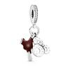   DIY Bead  925 Silver Mickey Charm Bracelet Necklace Jewelry Gift for Party
