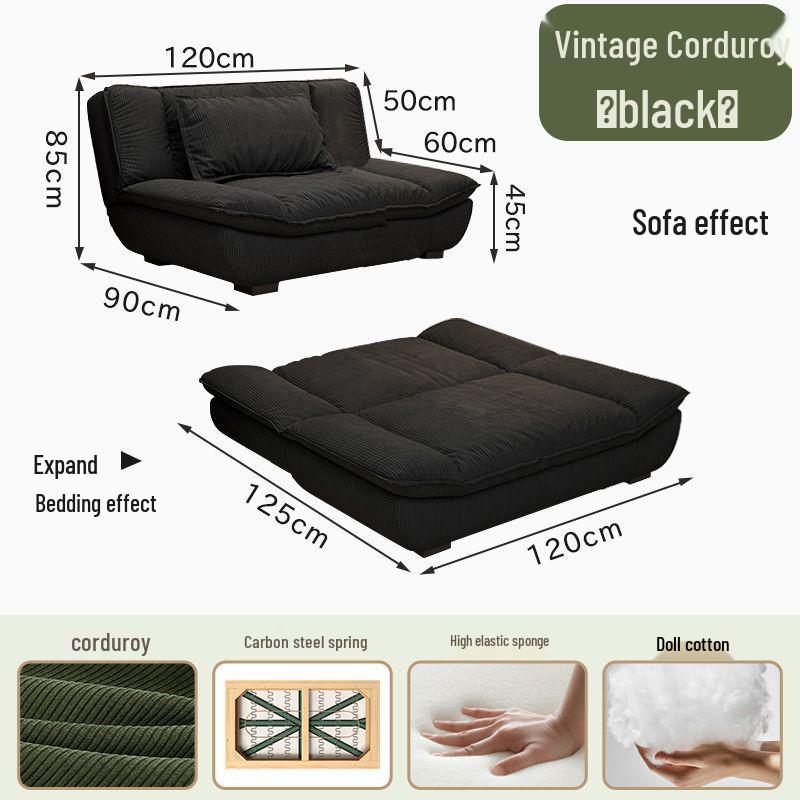 Minimalist Foldable Sailboat Sofa Bed for Home, Apartment, or Rental