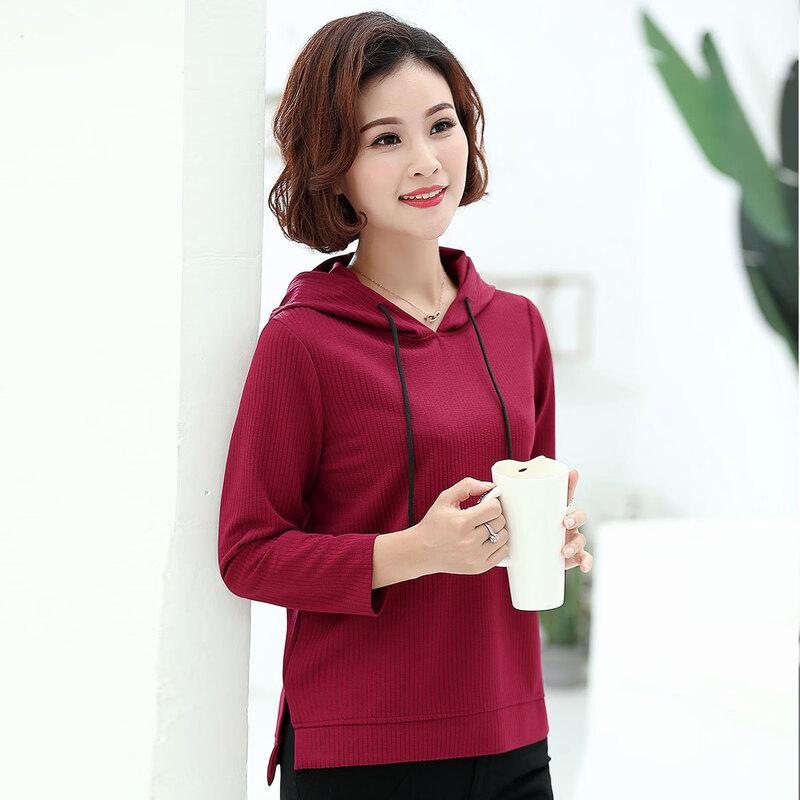 Pasite Women s Hooded Asymmetrical Hem Knit Top 3XL