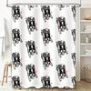 French Bulldog Shower Curtain Cute Puppy Dog Washroom Decor Bathroom Fabric Liner