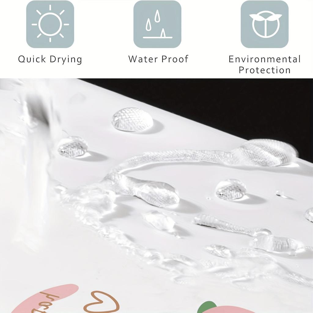 1pc Spring Fantasy Ocean Shower Curtain - Bright Flowers and Tropical Scenes, Polyester, Bathroom Decor, Floral Shower Curtain