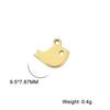 5pcs/lot Stainless Steel Pendants for Earring Necklace Bracelet Jewelry Making Cat Dog Bird Sun Moon Pentacle Gold Charms