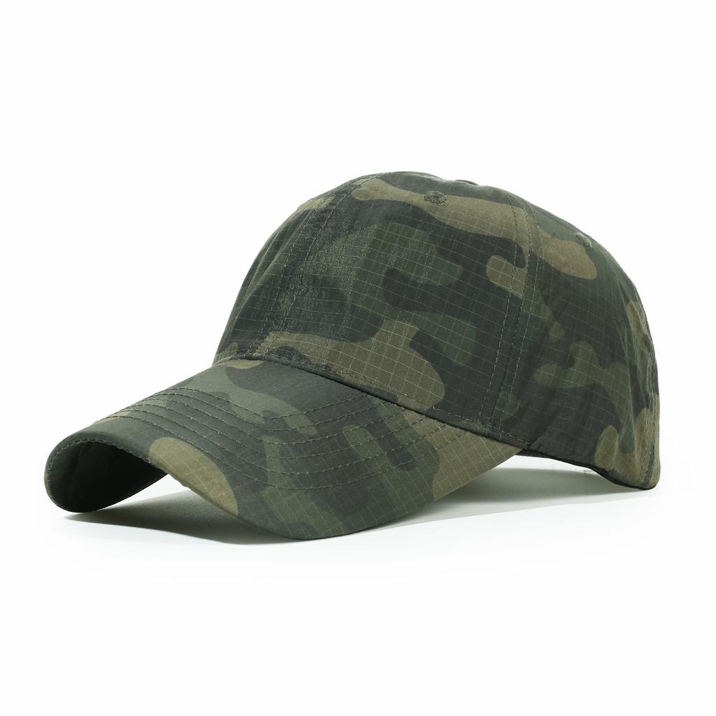 Unisex Camouflage Quick Dry Baseball Cap Outdoor Sun Protection Breathable Sports Adjustable Visor Hat for Men and Women