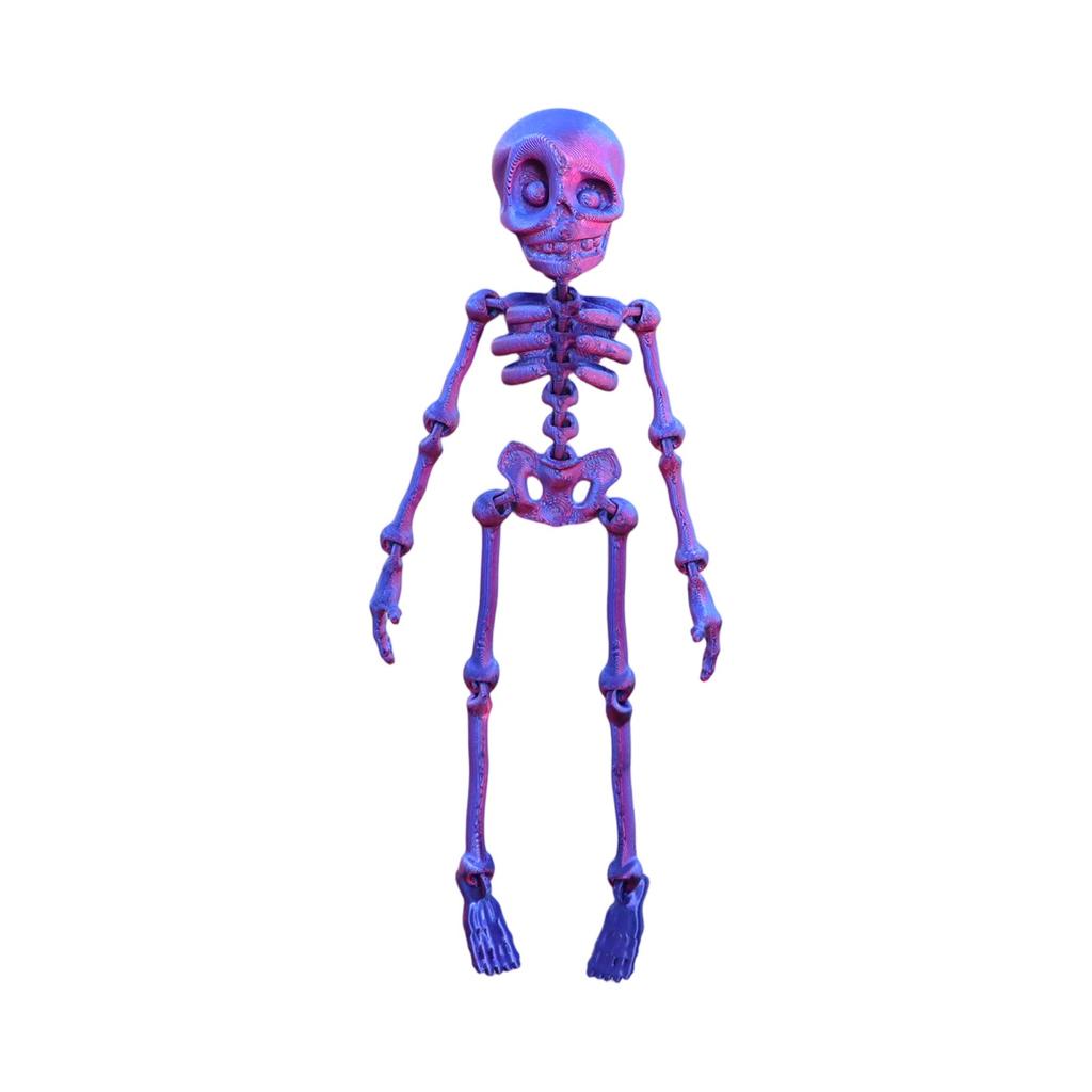 Esqueleto Humano Impresso em 3D Articulação Móvel Brinquedo de Halloween Infantil Ímã de Geladeira Criativo
