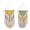 Unique Handwoven Cotton Rope Tassels Tapestry Macrames Wall Hanging for Enhancing Living Room or Bedroom Ambiances