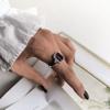 Серебряное кольцо с искусственным гранатом nano, фианитами, вес изделия 3,74 гр (60002309)