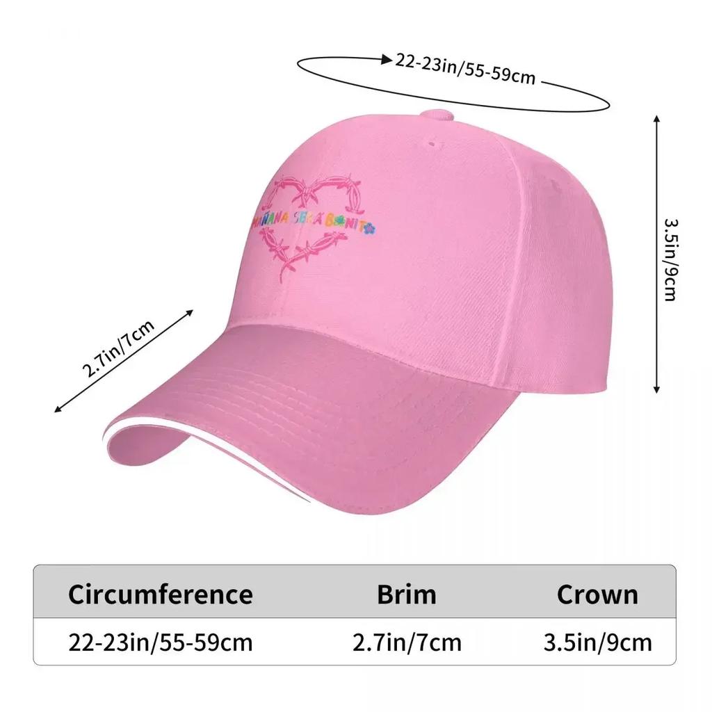 Karol G Manana Sera Bonito Print Baseball Cap Hip Hop Fashion Couple Women Trucker Hat Summer Running Sun Visor Snapback Cap