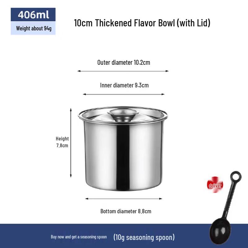 Mubaisen Stainless Steel Seasoning Jar