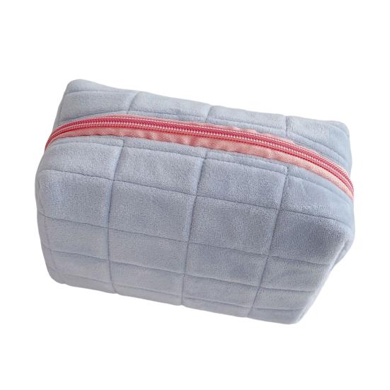 Bolsa de maquillaje, tienda esponjosa, cosméticos, Color sólido, bolso de almacenamiento de viaje duradero, regalo para mujer para el hogar