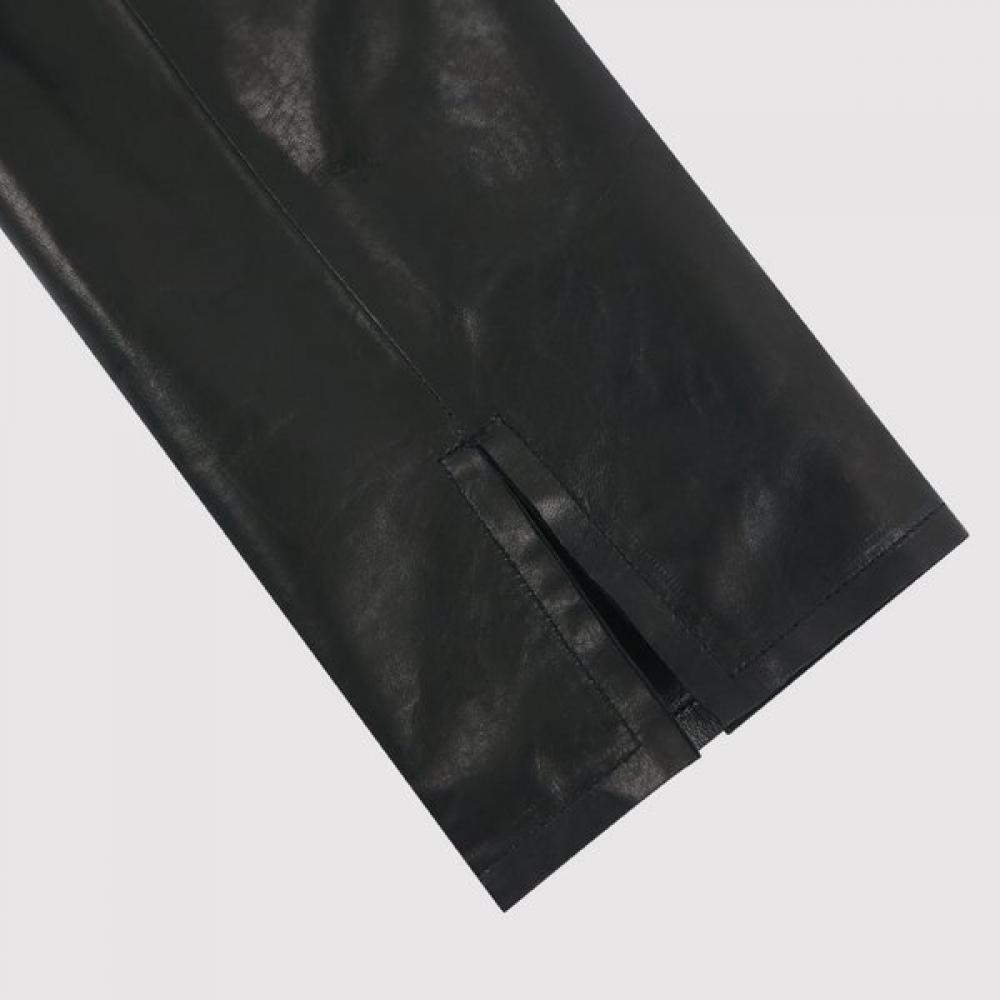Cotton Trimming Vegetable Lamb Leather Jacket J12690os