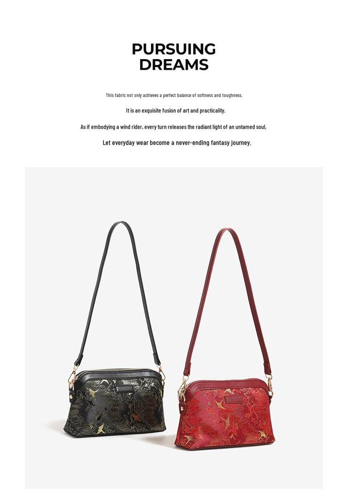 2026 New Style Red Bridal Wedding Crossbody Bag: Elegant Chinese Design for Ceremonies & Daily Use