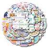 55 New School Subject Graffiti Stickers Decorate Suitcase Laptop Mobile Phone Stickers