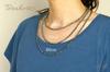 [OVER-9] Terahertz Necklace, Diamond Cut, Power Stone, 4mm, Women's & Men's, Genuine Raw Stone, Natural Stone, Health Necklace, Far Infrared Pendant