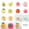 Creative Fruit Bath Flower: Cartoon Bath Ball & Foaming Net Scrubber