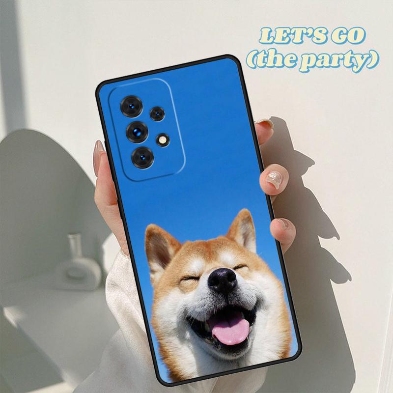 Funny cute dog Akita phone case For Samsung Galaxy A42 A31 A40 A51 A71 A32 A80 A91 A52 A72 A73 A20e A21S A50 A70 A11 A12 Cover