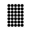 Colorful A5 Dot Stickers: Blank Round Adhesive Labels for Handwriting, Classification, and Sealing