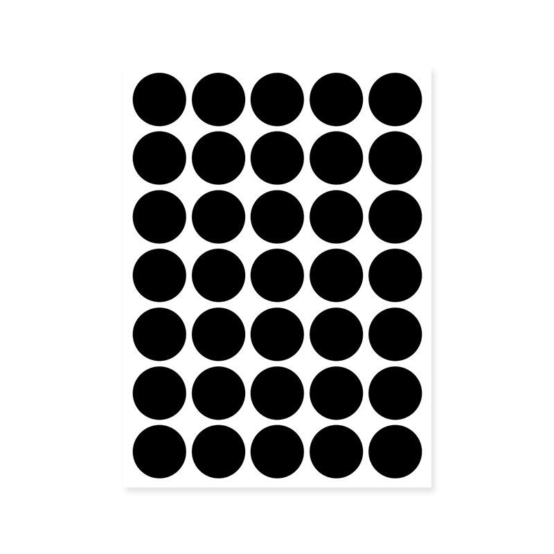 Colorful A5 Dot Stickers: Blank Round Adhesive Labels for Handwriting, Classification, and Sealing