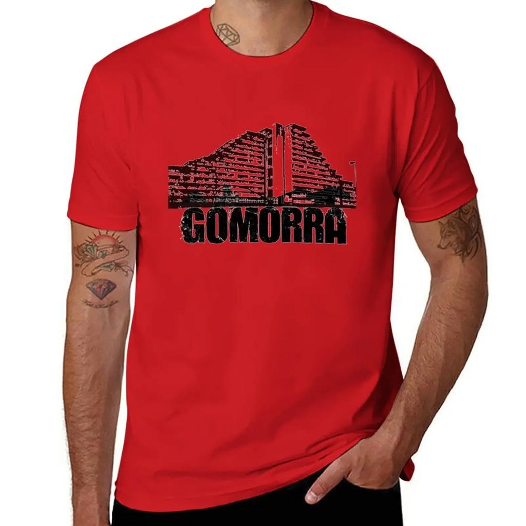 Gomorra T-Shirt ästhetische Kleidung Blanko lustige T-Shirts für Männer