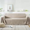 Tassel Trim Dustproof Living Room Sofa Cover, Living Room Triple Sofa Cover, Living Room Recliner Sofa Cover