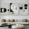 Abstract Geometric Canvas Wall Art Minimalist Black and White Geometric Poster Prints Modern Abstract Geometric Canvas Black and White Grey Abstract