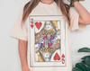 Queen of Hearts Graphic Tee Shirt, Oversized Tee, Comfort Colors Tee, Vintage Feminist Tee, Queen of Hearts T-shirt, Graphic Tee