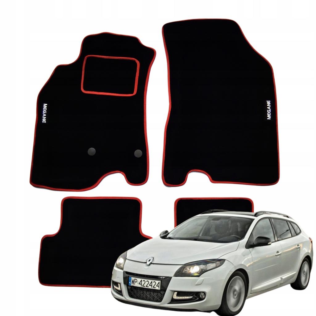 Dywaniki Welurowe Do Renault Megane Iii Kombi 2009-2016 Maty Do Auta Haft R