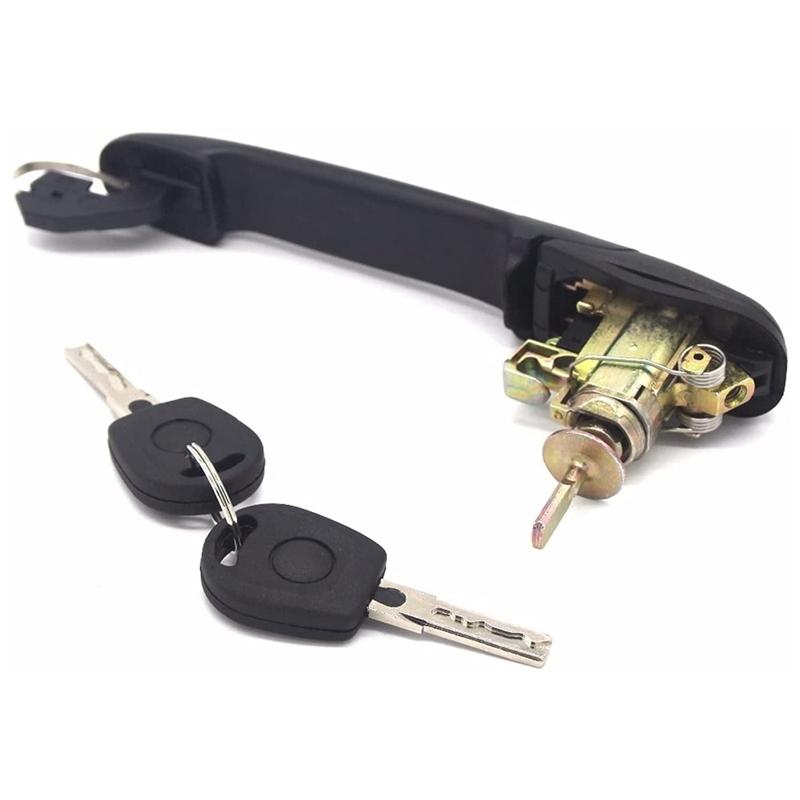 6K0837205 6K0837206 Front Left Right Door Handle with Lock Barrel for FORD GALAXY SHARAN ALHAMBRA 33mm Pin Length