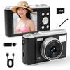 Digital Camera with Readable Content On Mobile 4K 16x Digital Scheduled 32GB MicroSD Card Easy To Graduation Christmas Phone, 50MP, 2.8-inch Screen,