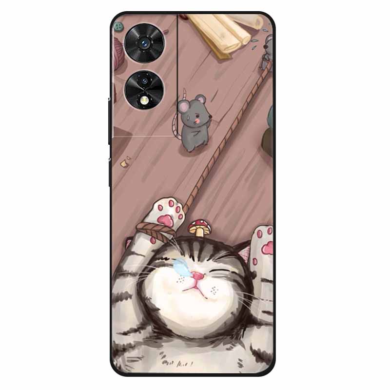 For TCL 505 Case Silicone Fashion Protective TPU Soft Funda for TCL 505 Phone Cover Animal Bumper for TCL505 Coque Shell Cute