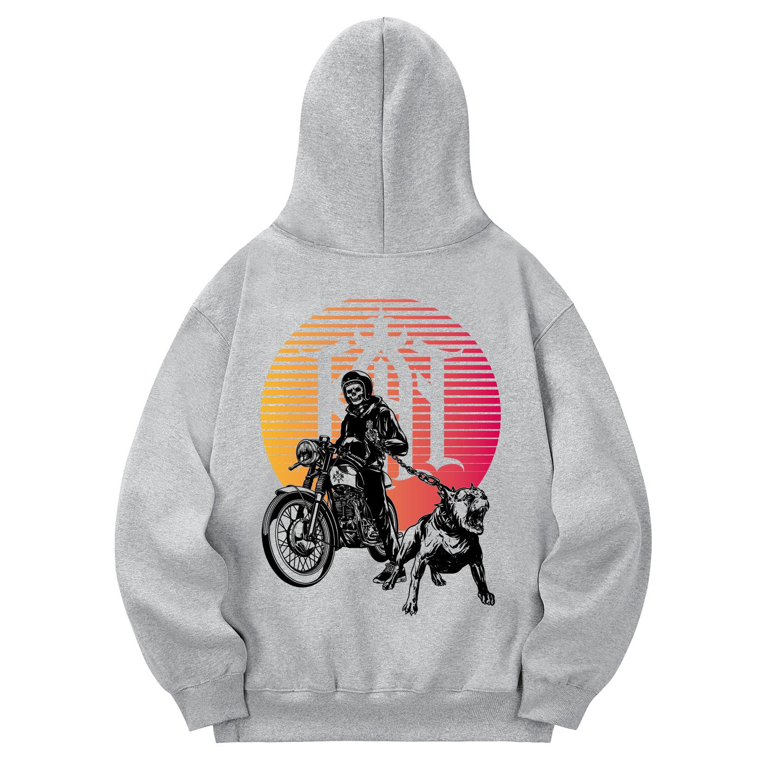 Khan 6312 Khg0156 Khan Custom Bike Худи на флисовой подкладке - Серый L