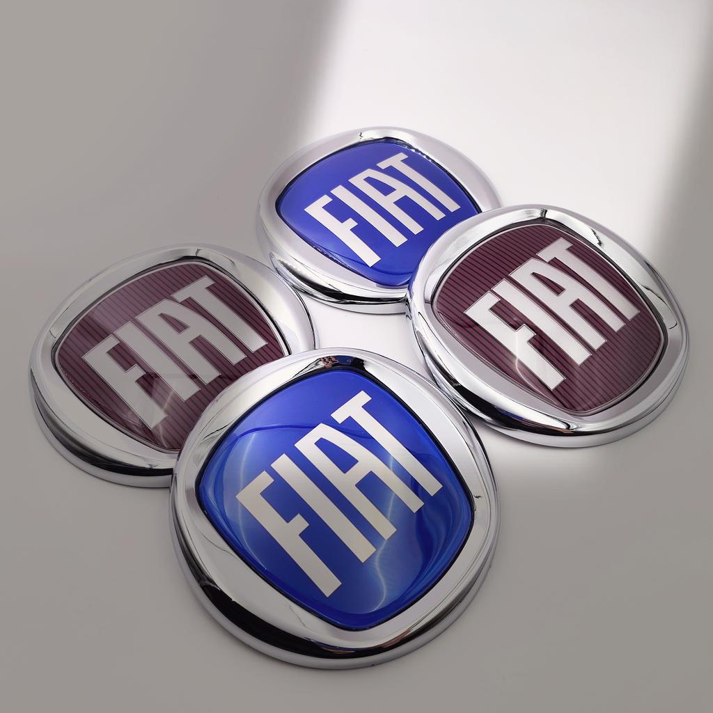 1 Stück 12cm 120mm Emblem für FIAT Auto-Haube - Zubehör für DobloTipo Panda Ducato Fiorino Grande Punto 500X 500 Freemont Stilo