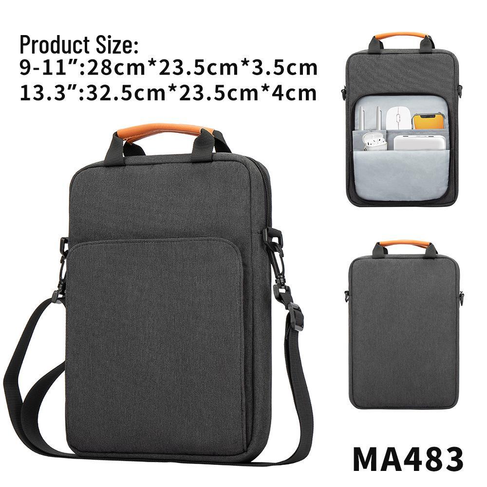 

Unisex 13 Crossbody Laptop & Tablet Bag - Lightweight, 9.7 Inner Compartment 13.3-inch Dual Handle темно-сірий